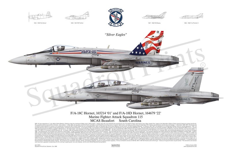 VMFA-115 F/A-18 Hornet print