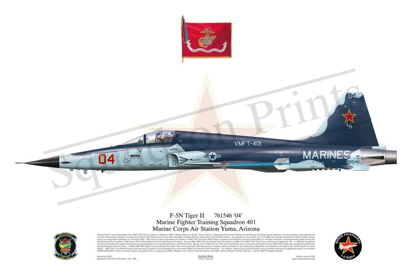 VMFT-401 F-5N Tiger II print