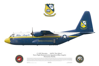Squadron Print 535 P-3C Orion VP5 NAS Jacksonville US Navy Aviation Profile Art 